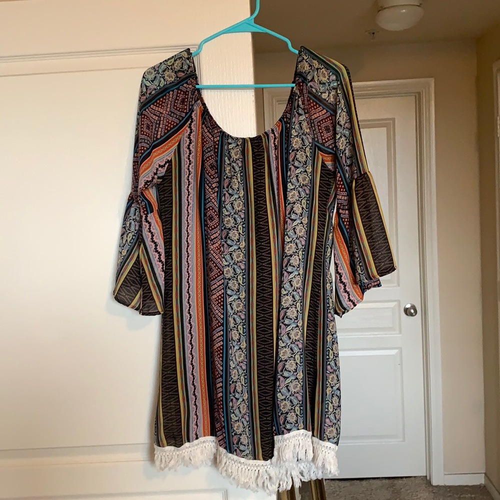 Fringe Bottom Dress